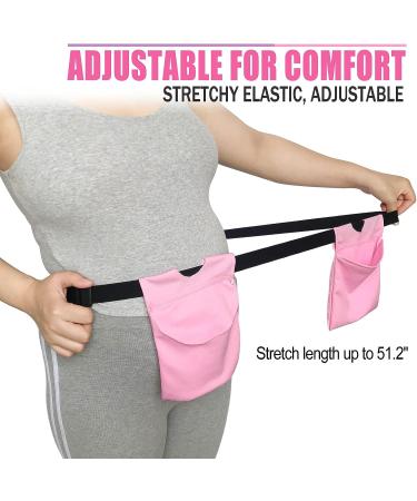 Quick Dry Mastectomy Drain Holder Pouch with Shower Bag - Post Surgery JP Drains Management & Bulb Storage - Pink - Buy Online on GoSupps.com