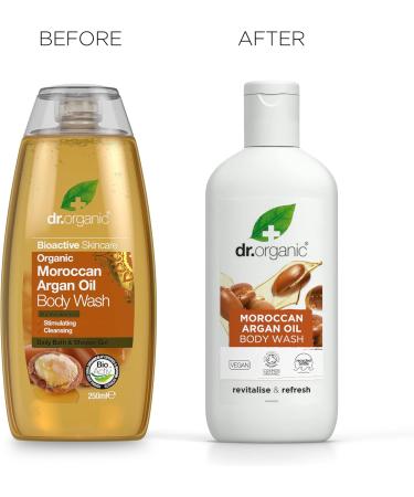 Buy Dr. Organic Argan Body Wash 250ml - Nourishing Natural Shower Gel for Smooth Skin - International Shipping Available - Buy Online on GoSupps.com