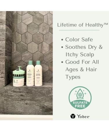 Yobee Naturally Nourishing Hair Conditioner - Dandruff & Itchy Scalp Relief for Adults & Kids - Hydrating with Probiotics Honey Turmeric & Oils - 8 Fl Oz - Buy Online on GoSupps.com