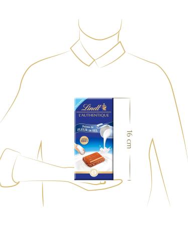 Lindt - Set of 3 L'AUTHENTIC Tablets - Milk Chocolate with Salt Flower Tip 3 x 100g - Buy Online on GoSupps.com
