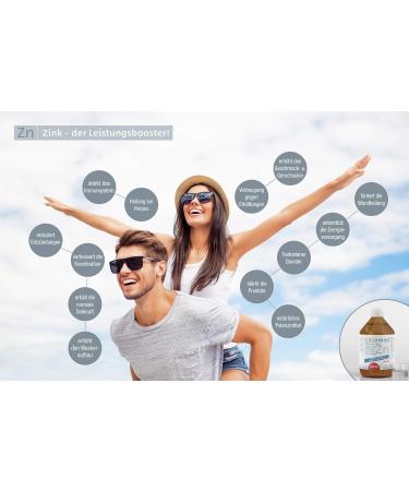 Colloimed Colloidal Zinc 40ppm - 500ml High Concentration (Purity 99.995%) in Brown Pharmacist Glass Bottle - Buy Online on GoSupps.com