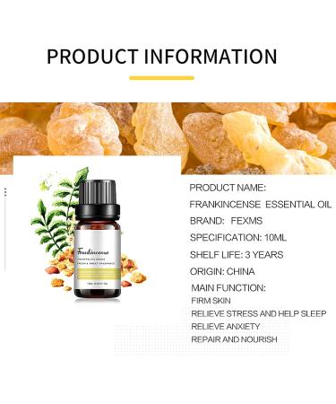 10 ml Frankincense Essential Oil - Natural Spa Massage Oil for Relaxation & Therapy - Buy Online on GoSupps.com