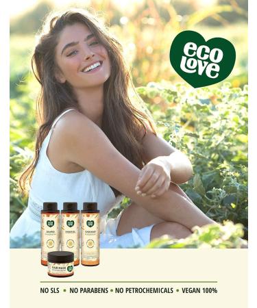 ecoLove Natural Conditioner for Dry & Color Treated Hair | Vegan, SLS & Paraben Free | 17.6 oz Carrot, Pumpkin & Sweet Potato - Buy Online on GoSupps.com