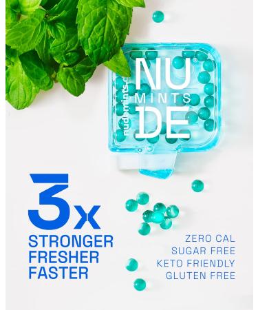 NUDE MINTS | Concentrated Liquid Capsules | Mouth Watering Mint  Sugar Free  0 Calorie - Peppermint - 10 Pack - 300 Capsules - Buy Online on GoSupps.com