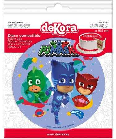 dekora Dekora - PJMasks Children's Birthday Cake Decor - 15.5 cm Multicolored - Buy Online on GoSupps.com