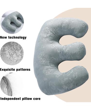 Rwigeboo Breast Pillow Ergonomic Detachable Chest Pillow Prone Cushion for Napping Breast Support Pad Bolster SPA Beauty Salon Massage Table Sleep GreyBreast - Buy Online on GoSupps.com