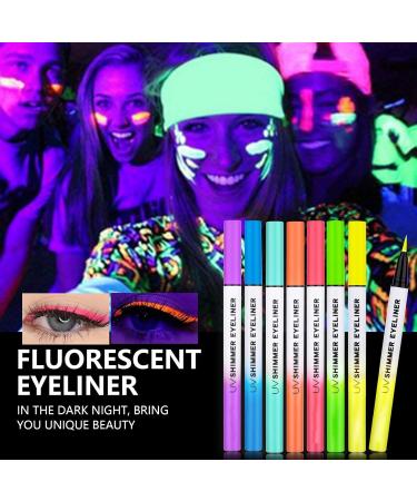  Yaztauho Colored Liquid Eyeliners - Sparkling Shine Waterproof Eyeliner Long-Lasting Glossy Pigmented Makeup Pen for Girls and Women Evening Parties and Performances - Buy Online on GoSupps.com