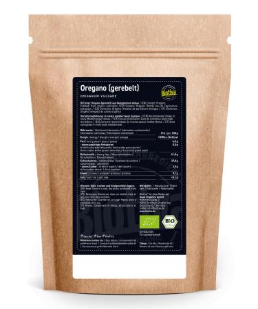 Organic Oregano Shredded - 100g Origanum Spice | Biotiva - Naturally Grown in Germany - Buy Online on GoSupps.com