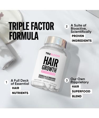St. TROPICA Natural Hair Growth Vitamins - Clinically Proven Formula for Thicker, Fuller, Longer Hair - 30 Count - 1 Month Supply - Buy Online on GoSupps.com