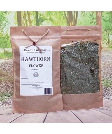 Health Embassy Hawthorn Flower Tea (Crataegus L.) - 50g | Premium Herbal Tea for Heart Health | International Shipping Available - Buy Online on GoSupps.com