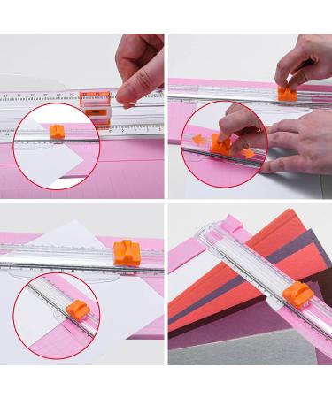 Portable Paper Cutter Guillotine Paper Trimmer Scrapbooking with Security Safeguard for Standard Cutting of A2 A3 A4 A5 Paper  Photos or Labels - Pink - Buy Online on GoSupps.com