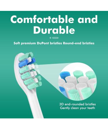 Replacement Brush Head for Philips Sonicare Electric Toothbrush - Compatible Toothbrush Heads for ProtectiveClean & DailyClean Models - Buy Online on GoSupps.com