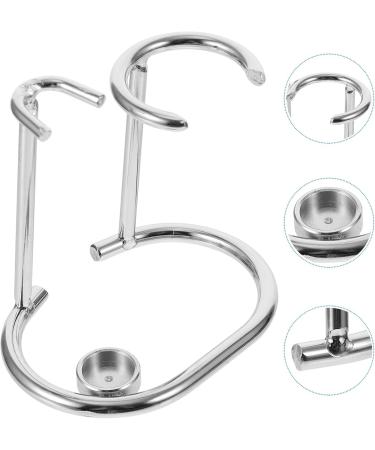 Buy Healifty Razor and Brush Stand | Safety Razor Holder with Weighted Base | Silver Color - International Shipping Available - Buy Online on GoSupps.com