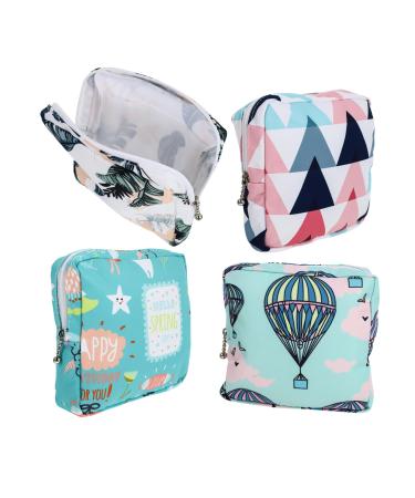 4pcs Sanitary Napkin Storage Bag Menstrual Pouch Sanitary Napkins Holder Sanitary Pad Pouch Makeup Set for Girls Towel Sets Mini Tool Kit Portable Bag Travel Menstrual Pad Pouch