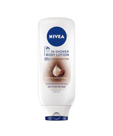 NIVEA Cocoa Butter In Shower Lotion for Dry Skin 13.5 Fl Oz (Pack of 3) - Moisturizing Body Lotion - Buy Online on GoSupps.com