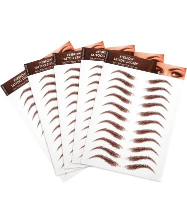 Healvian 15 Sheets sticker fake eyebrow stickers eyebrow stickers stickers make up eyebrow 1 count (Pack of 1) Brownx3pcs - Buy Online on GoSupps.com