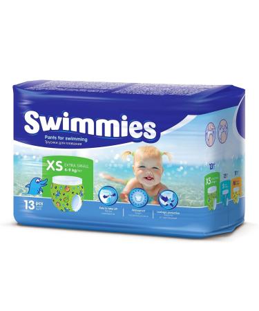 Swimmies Swim Diapers XS 4-9kg 13 Pack unisex