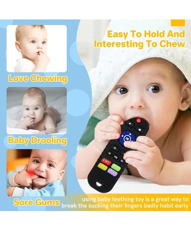 Shop Baby Teething Rings - Black | Safe & Stylish Toys for 3+ Months | International Shipping - Buy Online on GoSupps.com