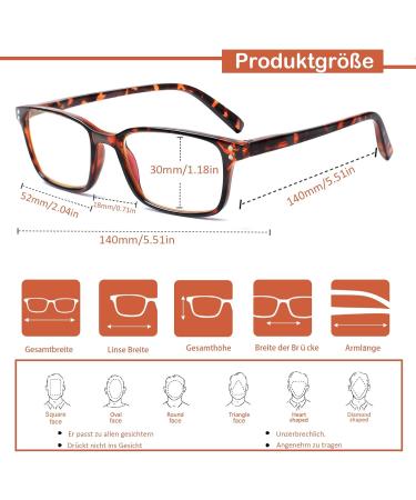 Cojwis Blue Light Blocking Reading Glasses - 2 Pack Tortoiseshell Spring Hinge Anti-Dizzy - Stylish & Comfortable for Men & Women (0.75x) - Buy Online on GoSupps.com