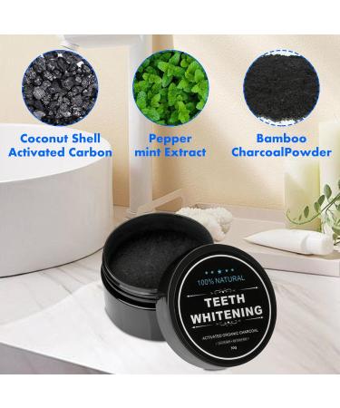 Aronrave Activated Charcoal Toothpaste Powder - Natural Teeth Whitening & Cleaning for Bright White Teeth - Buy Online on GoSupps.com