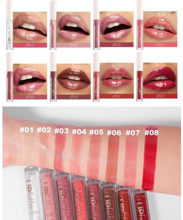 ARCHIDATE Lip Gloss Long Lasting Moisturizing Lip Gloss with Hyaluronic Acid Light and NonSticky Lip Plump and Dimensional Glow Lip Oil with Mirror Finish Lip Makeup for Women and Girls - Buy Online on GoSupps.com