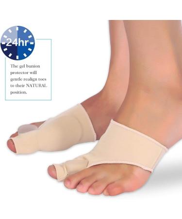 Toe Spreader Hallux Valgus Socks | Bunion Corrector & Toe Separator with Gel Pad Protection - Buy Online on GoSupps.com