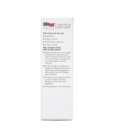 Buy Sebamed Olive Face & Body Wash 200ml - Gentle Hydrating Cleanser for All Skin Types - Free International Shipping - Buy Online on GoSupps.com