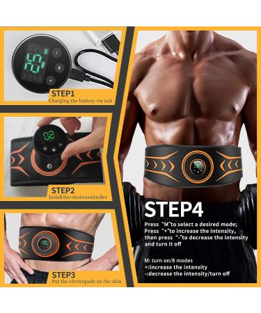 ABS Stimulator Ab Machine: Toning Belt Muscle Toner for Fitness Training at Home - Buy Online on GoSupps.com