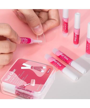 Krofaue 14PCS Nail Glue for Press On Nails - Long-Lasting, Super Strong Acrylic and Gel Glue for Salon-Quality Nails at Home - 0.07oz/2ml per Piece - Buy Online on GoSupps.com
