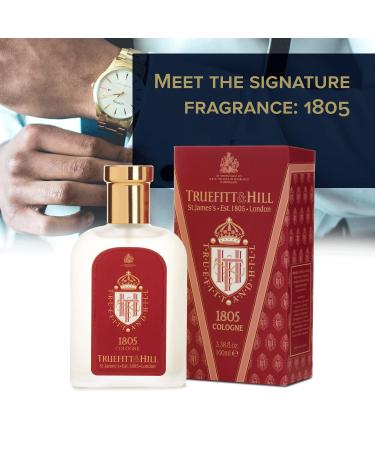 Truefitt & Hill Cologne Sample Pack | 9 fragrances: 1805 Apsley Sandalwood Trafalgar Grafton Freshman Clubman West Indian Limes Spanish Leather | 1.5ml Travel Size Vials - Buy Online on GoSupps.com