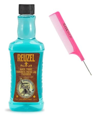 yper Comb + R z HAIR TONIC (OIl-free formula) Rosemary Scent Men Hair Product for Man x (w/SIeekshop Pink Comb) (Hair Tonic (11.83 oz))