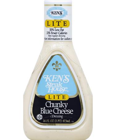 Ken's Steak House Chunky Blue Cheese Dressing Lite 16 Ounce by Ken's Steak House