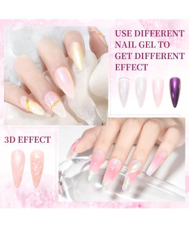 MIZHSE Chrome Nail Powder Set - 6 Colors Mermaid Aurora Moonlight Effect - Nail Art Pigment for Gel Polish - Mirror Effect Glitter Powder - Easy DIY Nail Studio - MJF002 - Buy Online on GoSupps.com