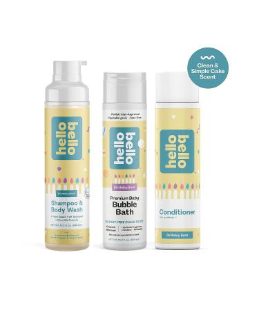 Hello Bello Premium Conditioner | Ultra Mild Moisturizing Plant-Based for Babies & Kids | Birthday Bash Scent | 10 FL Oz - Buy Online on GoSupps.com