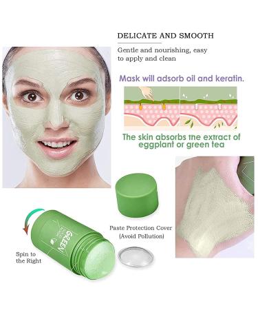 2-Pack Green Tea Purifying Clay Mask Stick - Deep Cleansing & Moisturizing for All Skin Types - Monte Luna - Buy Online on GoSupps.com