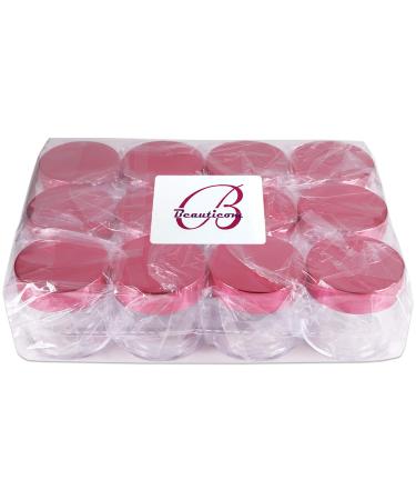 Beauticom 30G Round Clear Jars with Flat Top Lids - BPA Free (24 Pack Rose Gold) for Herbs Spices Teas & Coffee - International Shipping Available - Buy Online on GoSupps.com