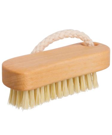 Redecker Tampico Fiber Nail Brush with Waxed Beechwood Handle, 4-1/4-Inches