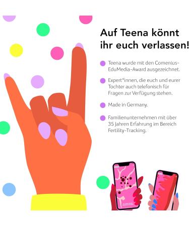 Teena: Smart Period Tracker for Teenagers | Predict Menstruation & Informative App | Pastel Pink - International Shipping Available - Buy Online on GoSupps.com