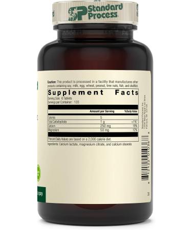 Standard Process Calcium Lactate Supplement - 250 mg Calcium, 50 mg Magnesium - 800 Tablets | Non-Dairy, Gluten-Free, Vegetarian - Bone and Teeth Health Support - Buy Online on GoSupps.com