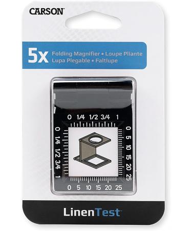 Carson LinenTest 5x Folding Magnifier & Thread Counter LT-30 | 5x 30mm Precision Measurement Tool for Crafting & Sewing - Buy Online on GoSupps.com