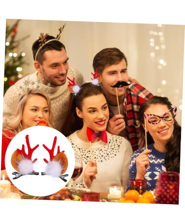 minkissy 2 Pairs Christmas hair clips hair accessories antlers hair clips for women christmas antler hair clip clips for hair elk antler hair clips for girls Deer Antlers Barrette - Buy Online on GoSupps.com