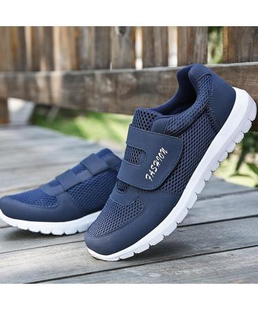 Neuropathy Shoes for Women - Adjustable Extra Wide Diabetic Footwear for Swollen Feet Breathable & Comfortable Relief in Size 8.5 Blue - Buy Online on GoSupps.com