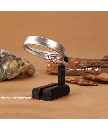 Portable Magnifier Desktop Magnifier Large Portable LED Illuminated for Reading Inspection ES for Reading Full of Stars - Buy Online on GoSupps.com