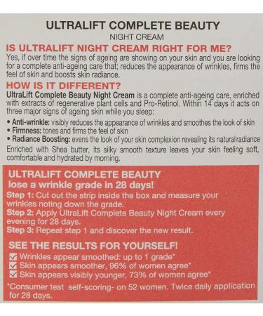 Garnier UltraLift Night Cream 50ml - Advanced Skincare for Firming and Hydrating - Buy Online on GoSupps.com