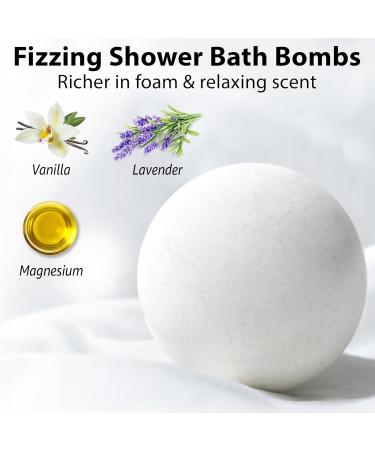 Magnesium Lavender Vanilla Fizzing Bath Bomb Luxury Bath Gift Set - Sensitive Skin Formula for A Spa Relaxation Bath - Moisturizing Shea Butter - Stress Relief Gift for Women Christmas Birthday - Buy Online on GoSupps.com