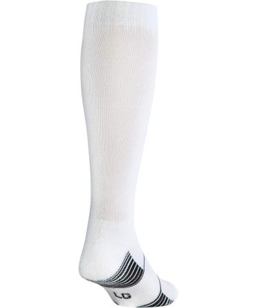 Under Armour Adult Team Over-The-Calf Socks - White/Black Medium | 1-Pair - Buy Online on GoSupps.com