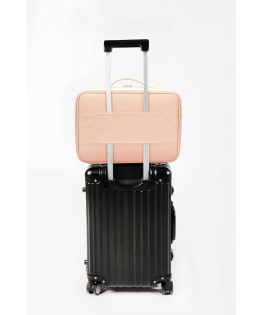 ROWNYEON Large Clear Makeup Organizer Bag with Divider - Pink | Eva Waterproof TPU, Travel-Friendly Cosmetic Case - Buy Online on GoSupps.com