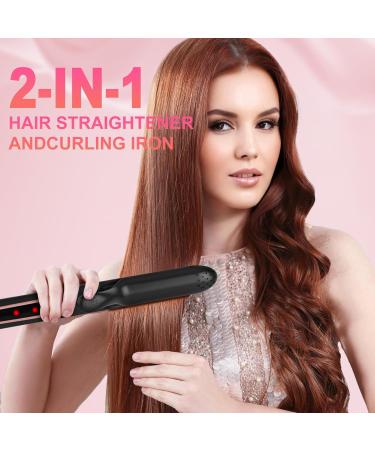 5 in 1 Curling Iron Set - Ceramic Curling Wand Hair Straightener & Brush Dual Voltage for Fast Heat - Perfect for International Shipping - Buy Online on GoSupps.com