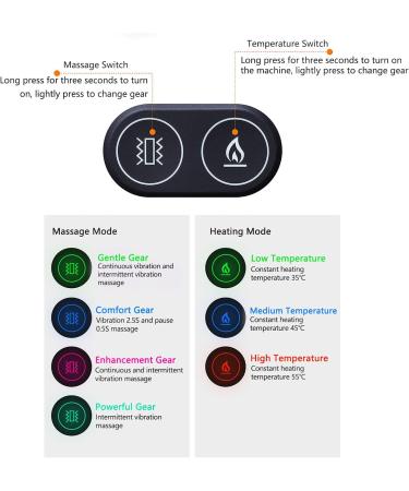 Heating Pillows for Neck Pain Relief | USB Heated & Vibrating Thermal Scarf - Brown - Buy Online on GoSupps.com