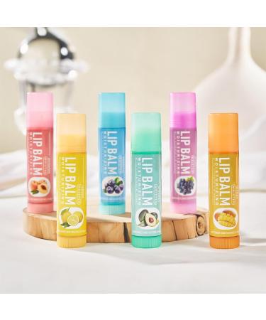 6pcs Fruit Flavored Lip Gloss Set Clear Lip Gloss for Dry and Chapped Lips Long Lasting Moisturizing Lip Gloss Lip Balm Fruit Lip Balm Set - Buy Online on GoSupps.com